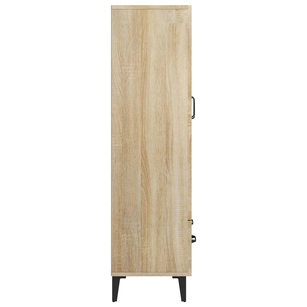 Buffet credenza cassettiera armadio mobile contenitore organizer cucina soggiorno salotto rovere Sonoma alto 70 x 31 x 115 cm legno ingegnerizzato marrone 02_0034198