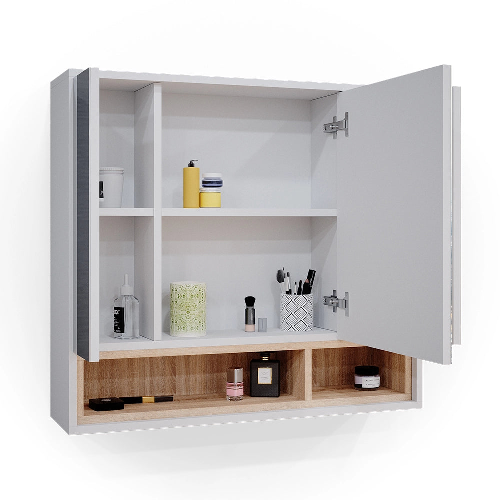 Vicco Specchio contenitore bagno Bianco 80 x 72 cm