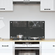 Schienale Cucina Grigio Scuro 80x40x0,6 cm in Vetro Temperato