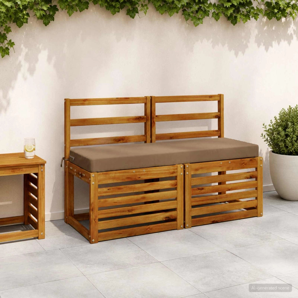 Cuscini per Panchina a 2 Pezzi SOEST 2 pz 100% Poliestere 949713