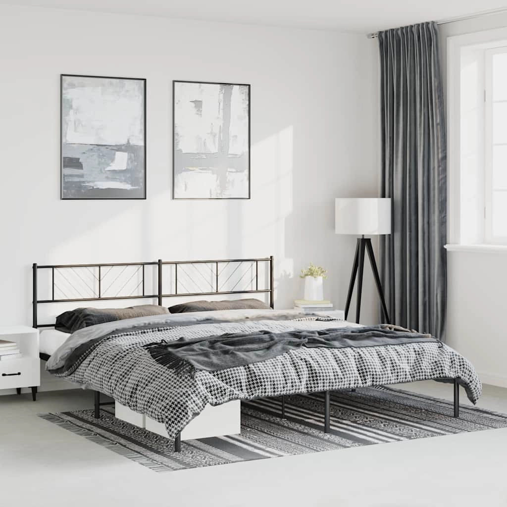 Giroletto con Testiera in Metallo Nero 183x213 cmcod mxl 130835