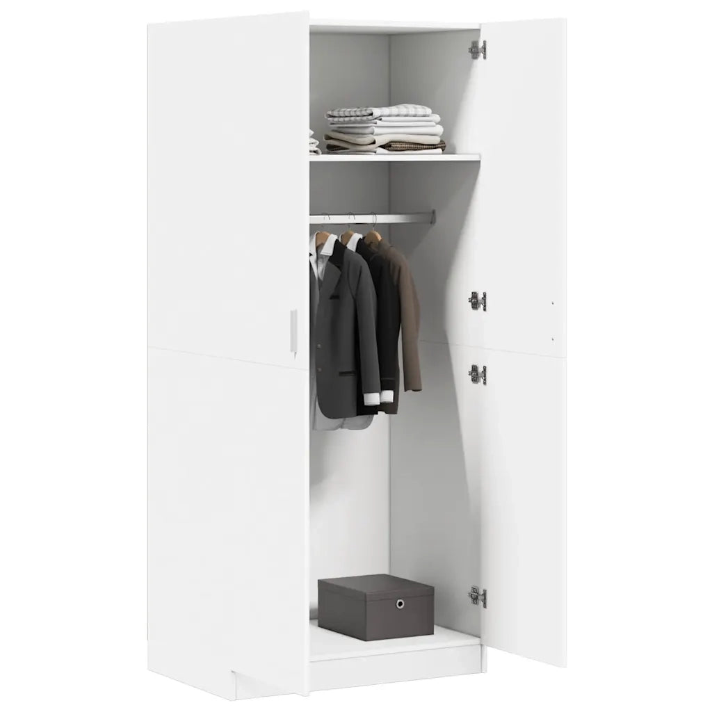 Armadio Bianco 80x52x180 cm in Legno Multistrato CFW9520965
