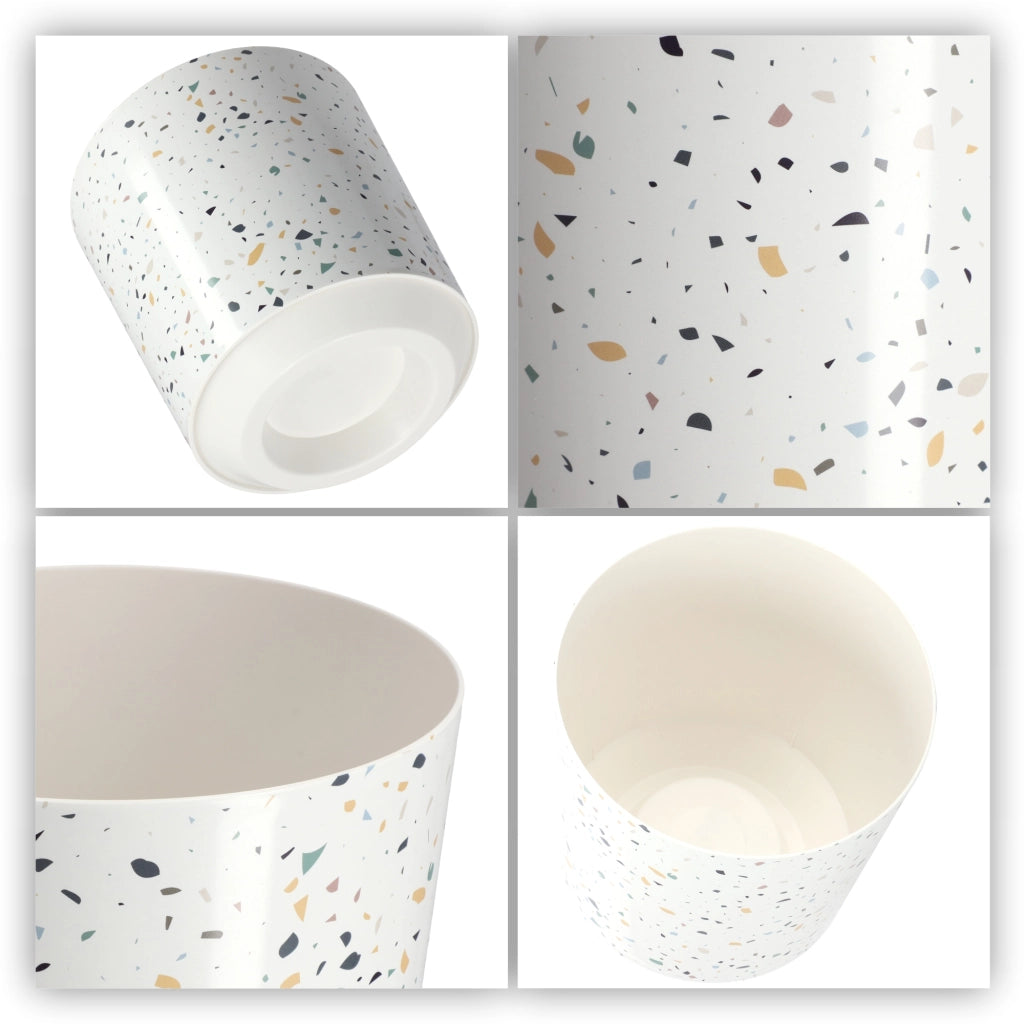 Copertura in plastica per vaso da fiori KADAX, per vaso rotondo in terrazzo da 19 cm