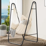 Ombrellone con Stendardo - Capacità di Carico fino a 150 kg, Sospensione 132 x 90 x 160 cm, Culla in Acciaio Stabile con Ganci e Tasca Laterale per Patio, Balcone e Utilizzo Esterno.