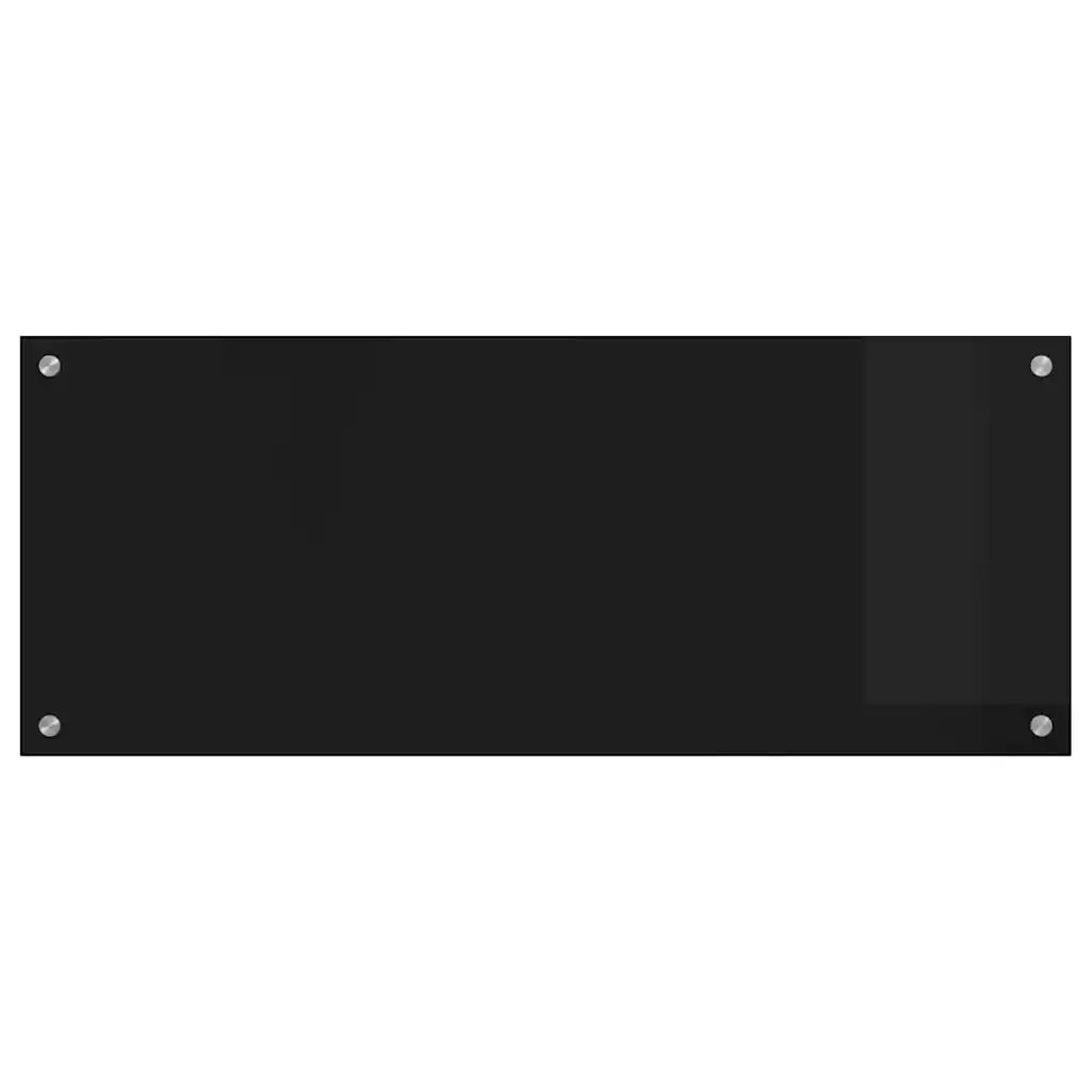 Schienale da cucina Nero 100 x 40 cm vetro temperato CFW3838399
