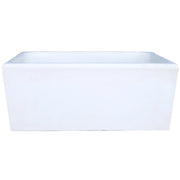 Pilozza calcestruzzo cemento serie ostuni design moderno bianco verniciabile *** misure 75 x 55 x h.30 cm, confezione 1