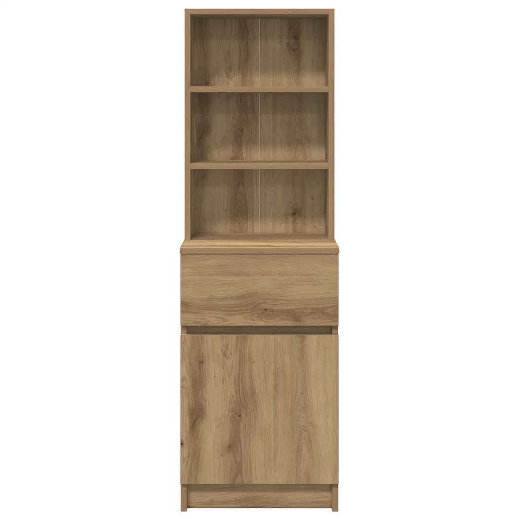 Comodino-Tavolino da notte Rovere Artigianale 39x35x125 cm in Legno Multistrato