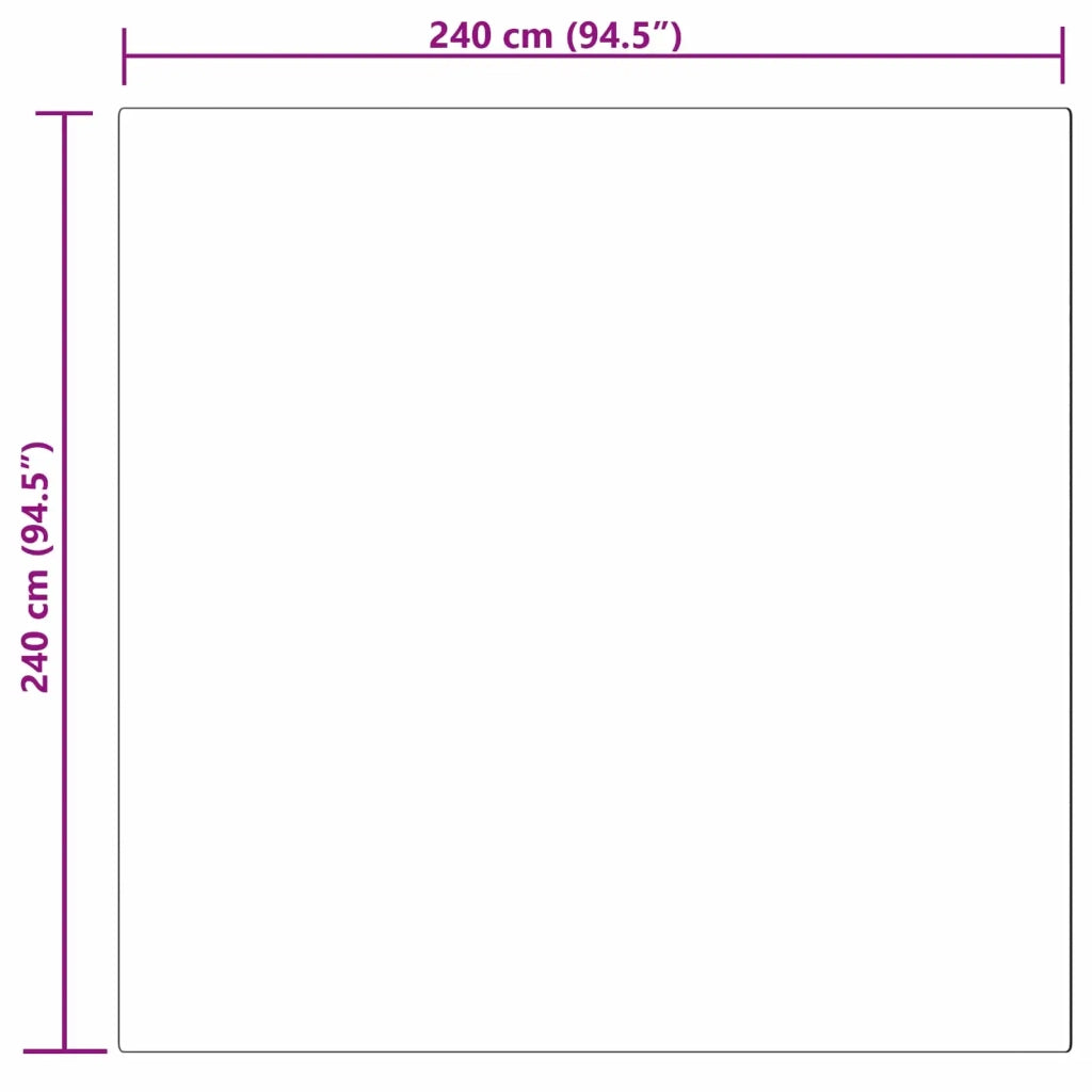 Tappeto in finta TAFALLA Rosa 240 x 240 cm Poliestere