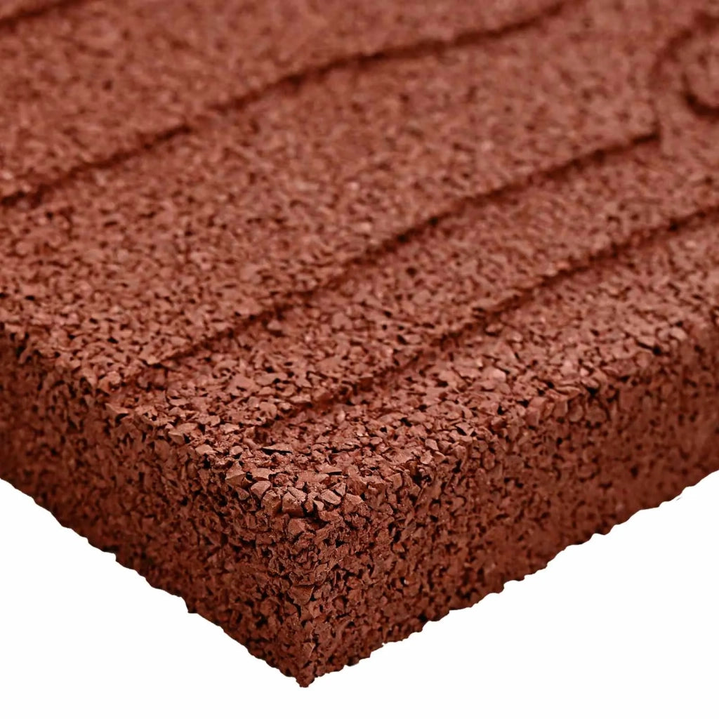 Pietra da Passo 6 pz Rosso 60,5 x 25 x 2 cm Gomma CFW5808358