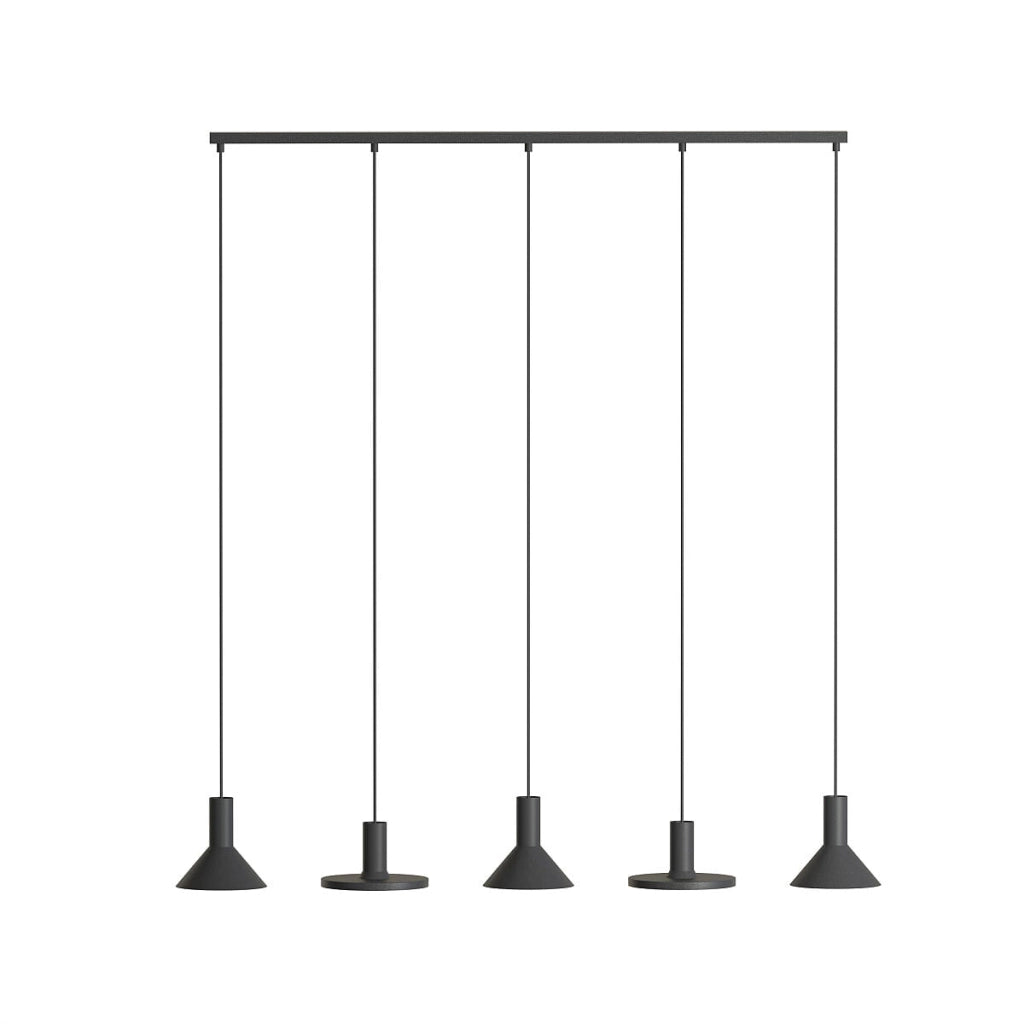 Lampadario nero da tavolo Nowodvorski Hermanos V 5xGU10