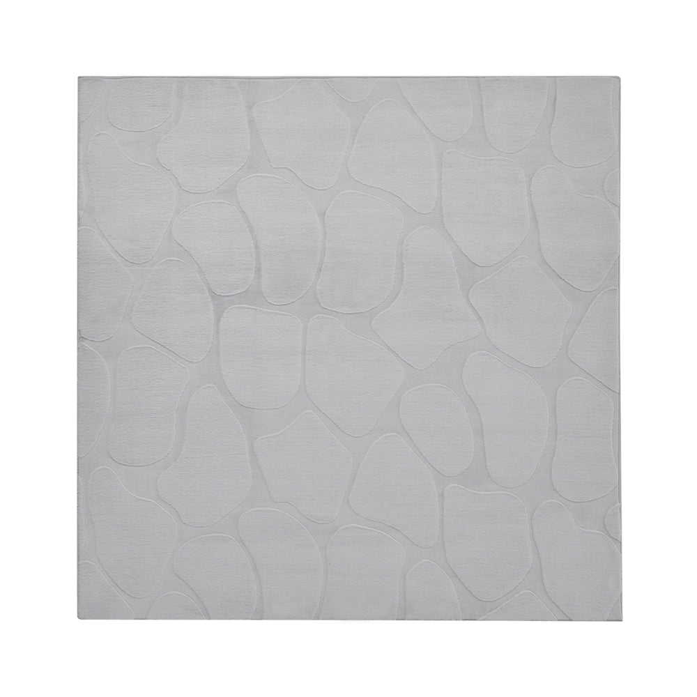 Tappeto decorativo rettangolare in jacquard, 160 x 160 cm tortora design elegante