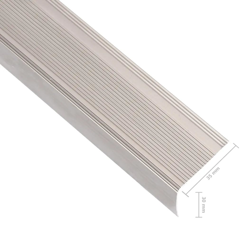 Profili a L per Gradini 5 pz in Alluminio 100 cm Champagne CFW5849700