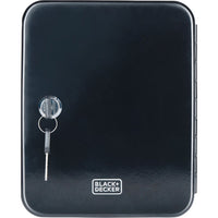 Cassetta Portachiavi Nera da Muro Serratura e Doppia Chiave 20 Ganci Ingresso Black & Decker