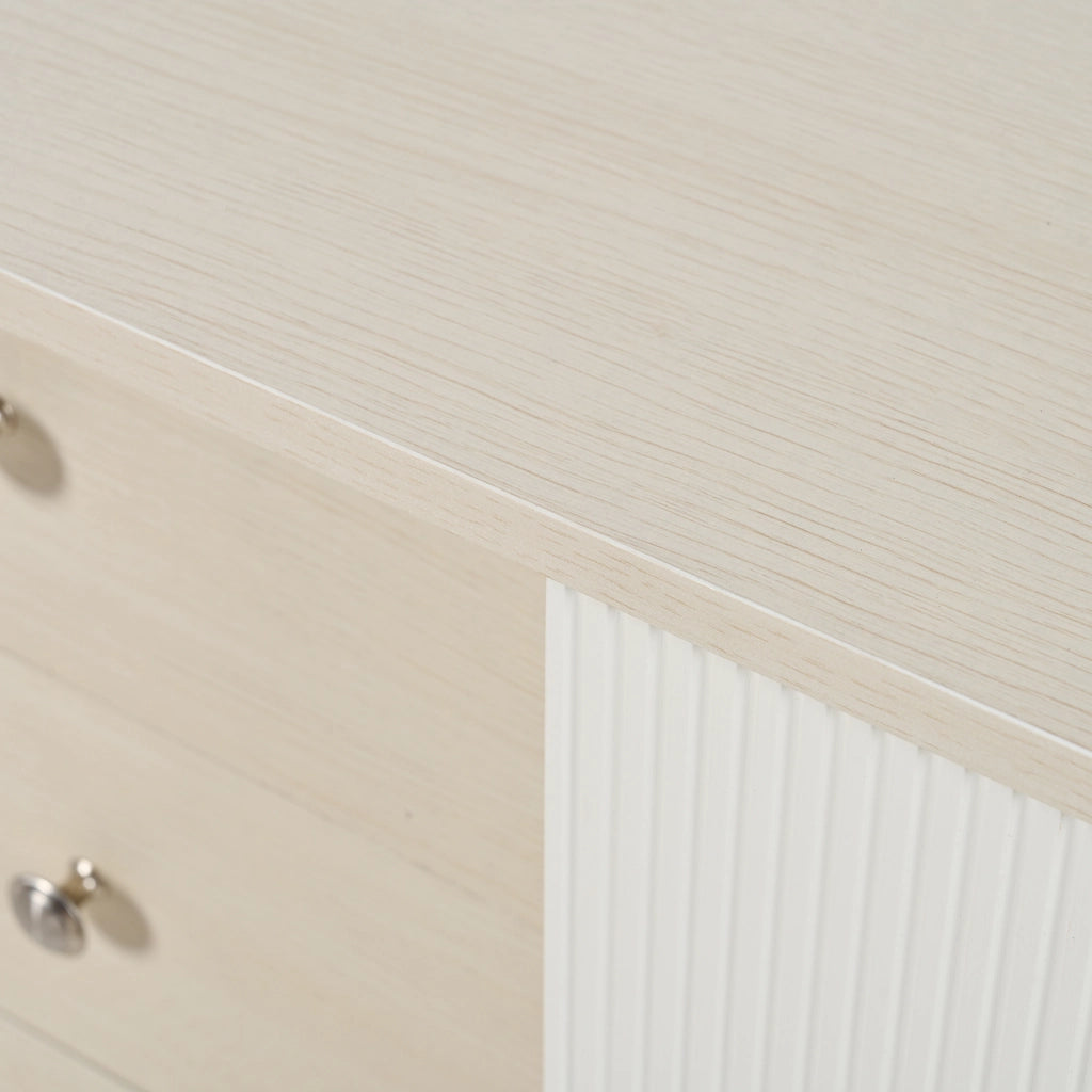 Credenza con Cassetti e Ripiani ¨C MINIMAL ¨C Legno Moderno, L117,5 cm