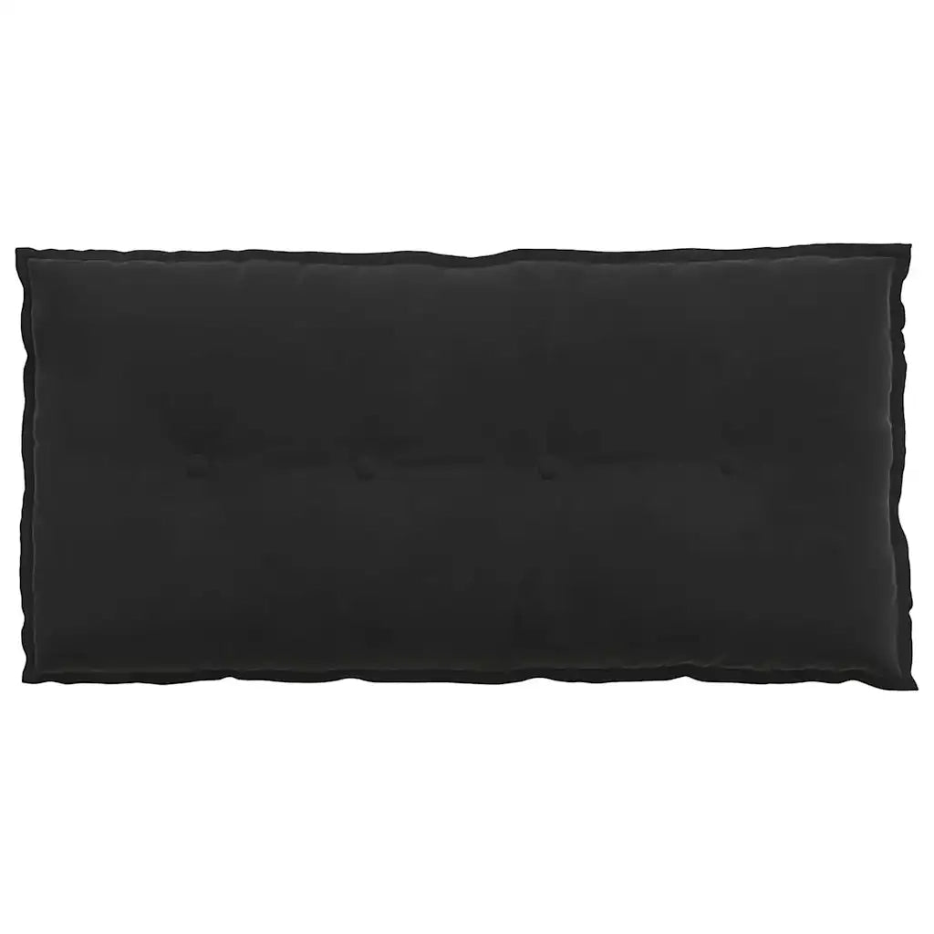 Cuscino per Schiena | Cuscino dorsale Nero 100 x 50 cm Tessuto in Cords