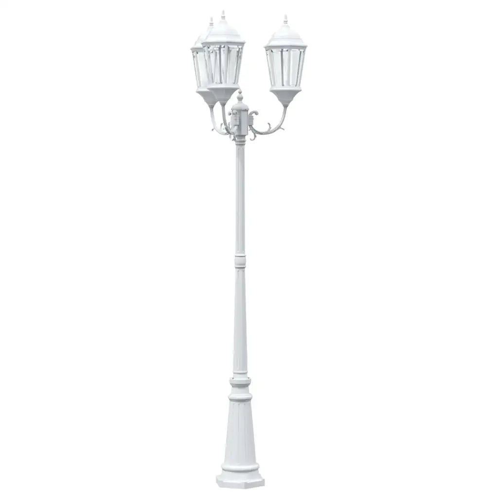 Luce da Giardino Bianco 61 x 53 x 235 cm Alluminio e vetro 42000334