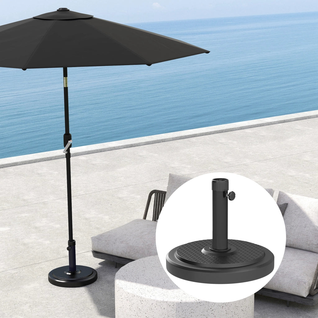 Base per Ombrellone Rotonda 22 kg ¨C zephmum ¨C Nero