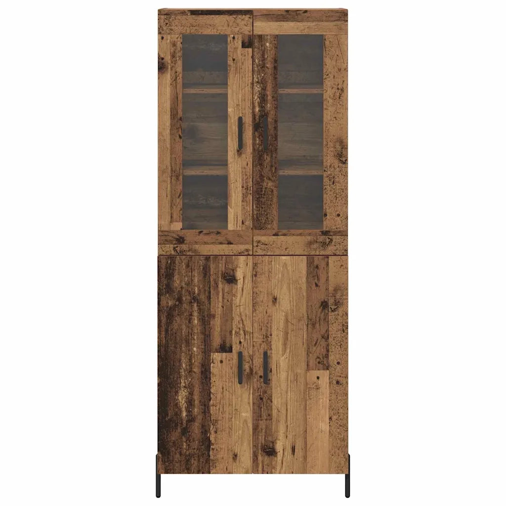 Credenza | Madia | Buffet da pranzo | Armadio da pranzo Legno vecchio 69,5 x 34 x 180 cm Legno multistrato