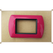 Trade Shop - Placchette Placche In Abs Compatibili Per Serie Living International Placca - Fucsia -3 Fori     -