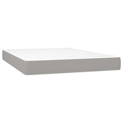 Materasso a Molle Insacchettate Rigidit¨¤ Media Grigio Chiaro 140x190x20 cm