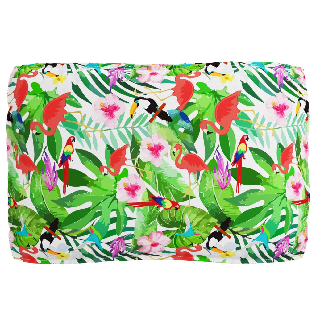 Cuscino per Pallet per Seduta Giungla Tropicale 120x80x12 cm Tessuto Oxford