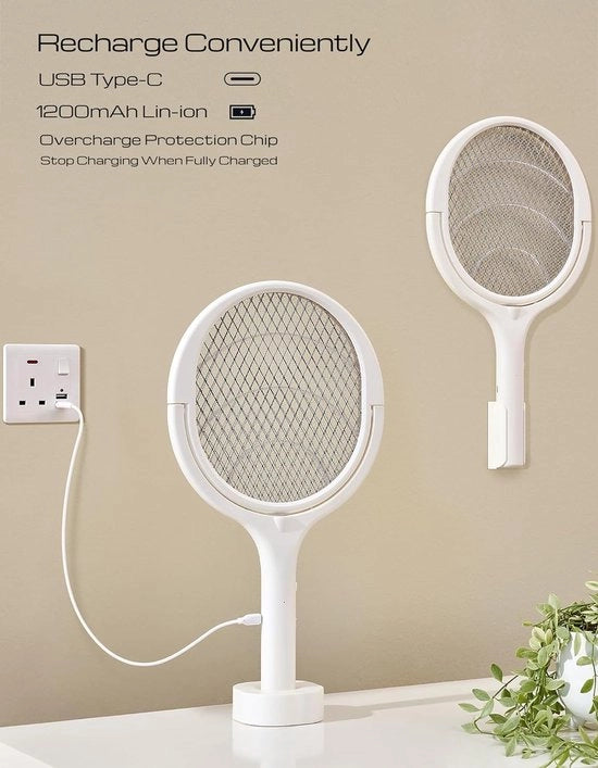 Distruttore elettrico insetti, Catturatore di zanzare elettrico con luce UV 20W, Valvola di zanzare elettrica per cucina, casa, cortile interno (grigio)