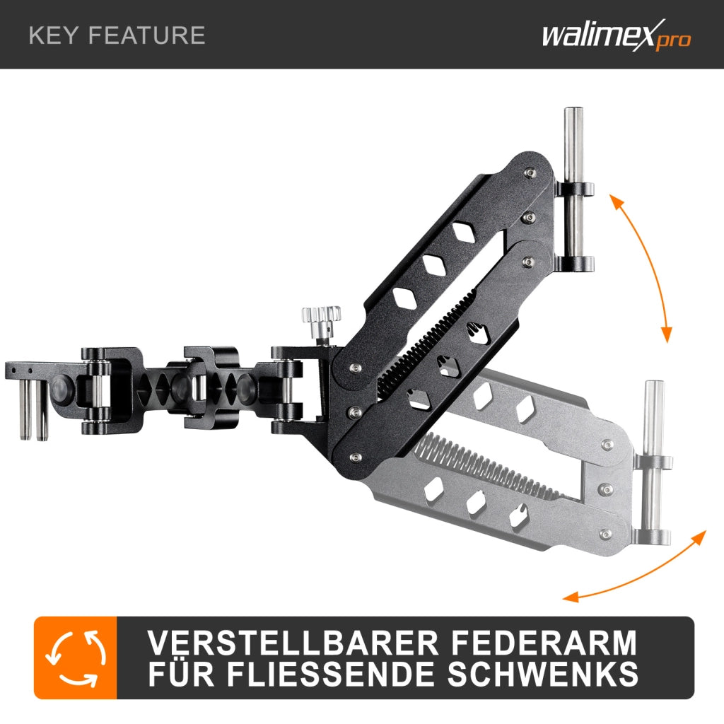 StabyBalance Set, gilet e braccio a molla per steadycam fino a 4 kg, accessori per treppiedi per videografia professionale, filmati video