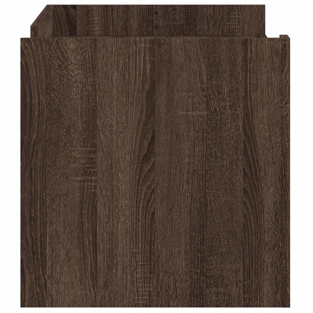 Tavolino Salotto-Tavolino da soggiorno-Tavolo Rovere Marrone 100x50x50 cm Legno Multistrato 655760