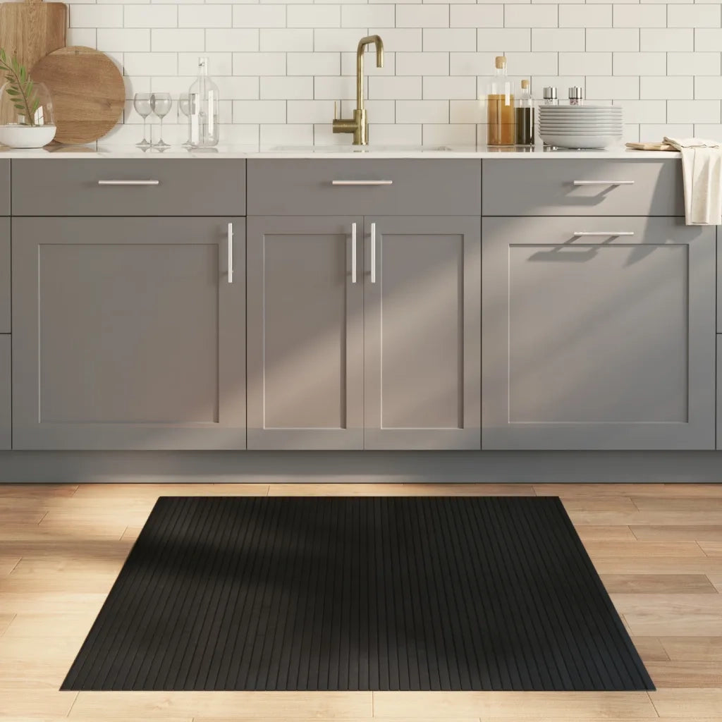 Tappeto Rettangolare Nero 100x100 cm in BambÃ¹