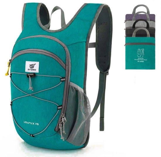 Borsa da Viaggio Compatta 15L Ripiegabile Borsa da Giorno Borsa da Viaggio Leggera Borsa da Trekking Borsa da Giorno Donna Uomo