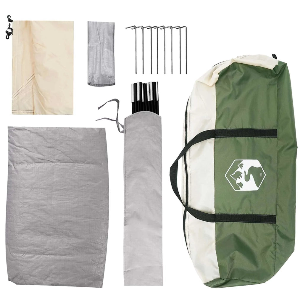 Tenda da campeggio con tetto Verde 335 x 275 x 180 cm 42028637