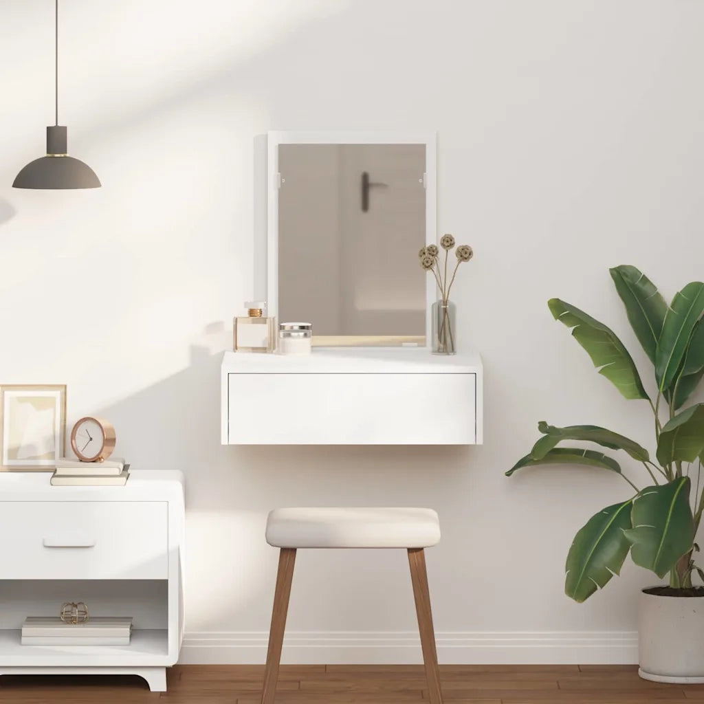 Tavolo da Trucco Bianco 60 x 40 x 70 cm Legno multistrato 865190