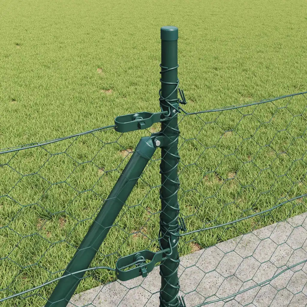 Palo della recinzione Verde 100 x 0,4 m (rete 50 mm)