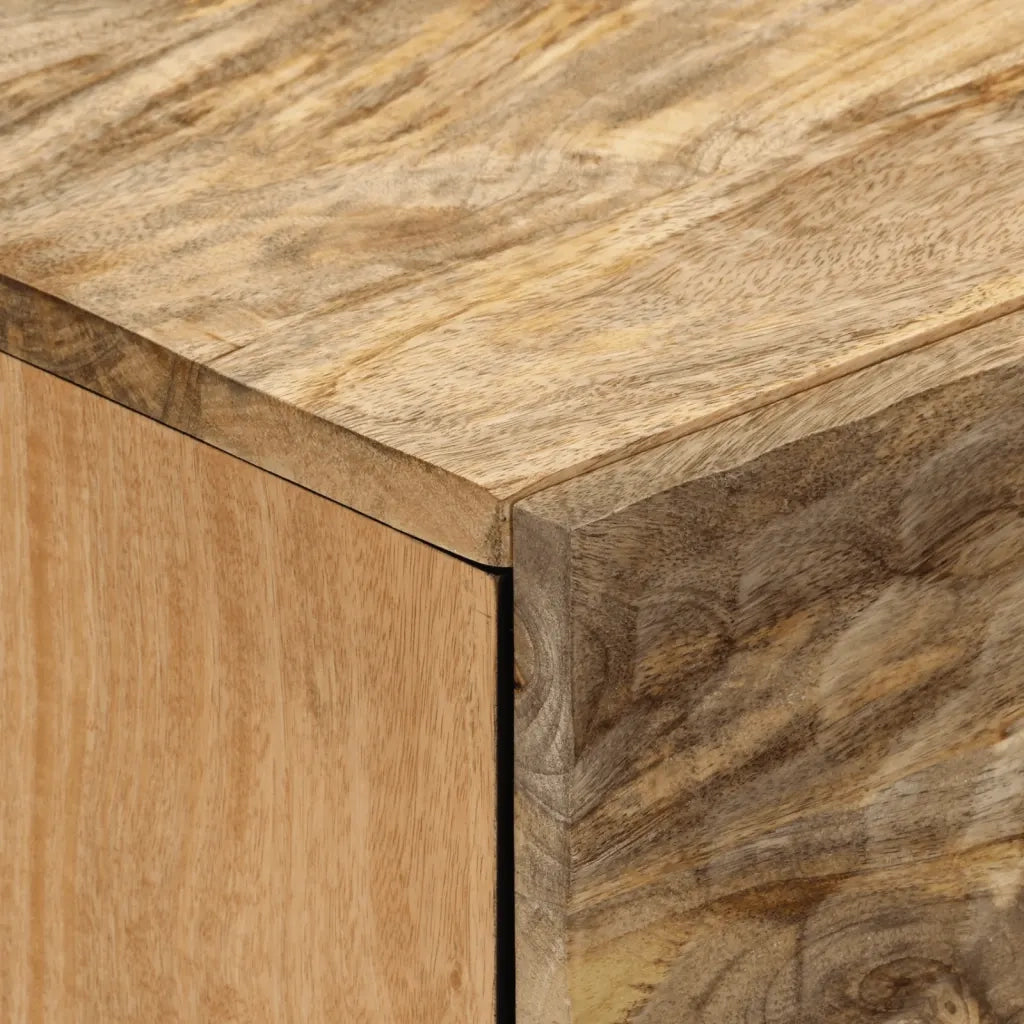 Comodino 50x33x60 cm in Legno Massello di Mango 356900