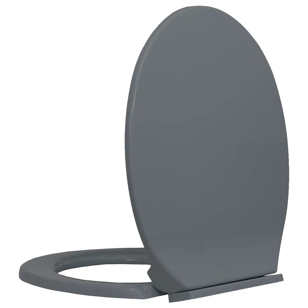 Tavoletta WC a Chiusura Ammortizzata Grigio Ovale CFW9140685