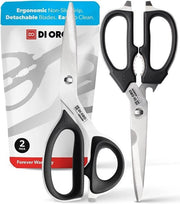 Set di coltelli da cucina in acciaio inossidabile professionale - Coltello robusto per carne, pollame, erbe e altro - Set di coltelli multifunzionale e a lama inclinata - Resistenti al lavastoviglie