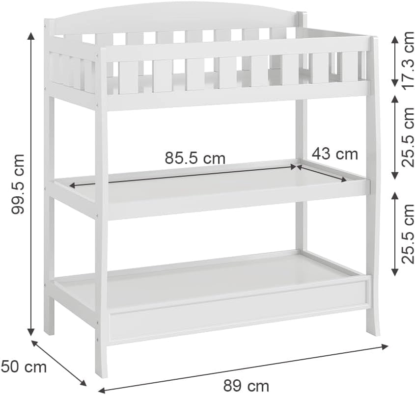 Fasciatoio Nesty, Bianco, 89 x 99.5 cm