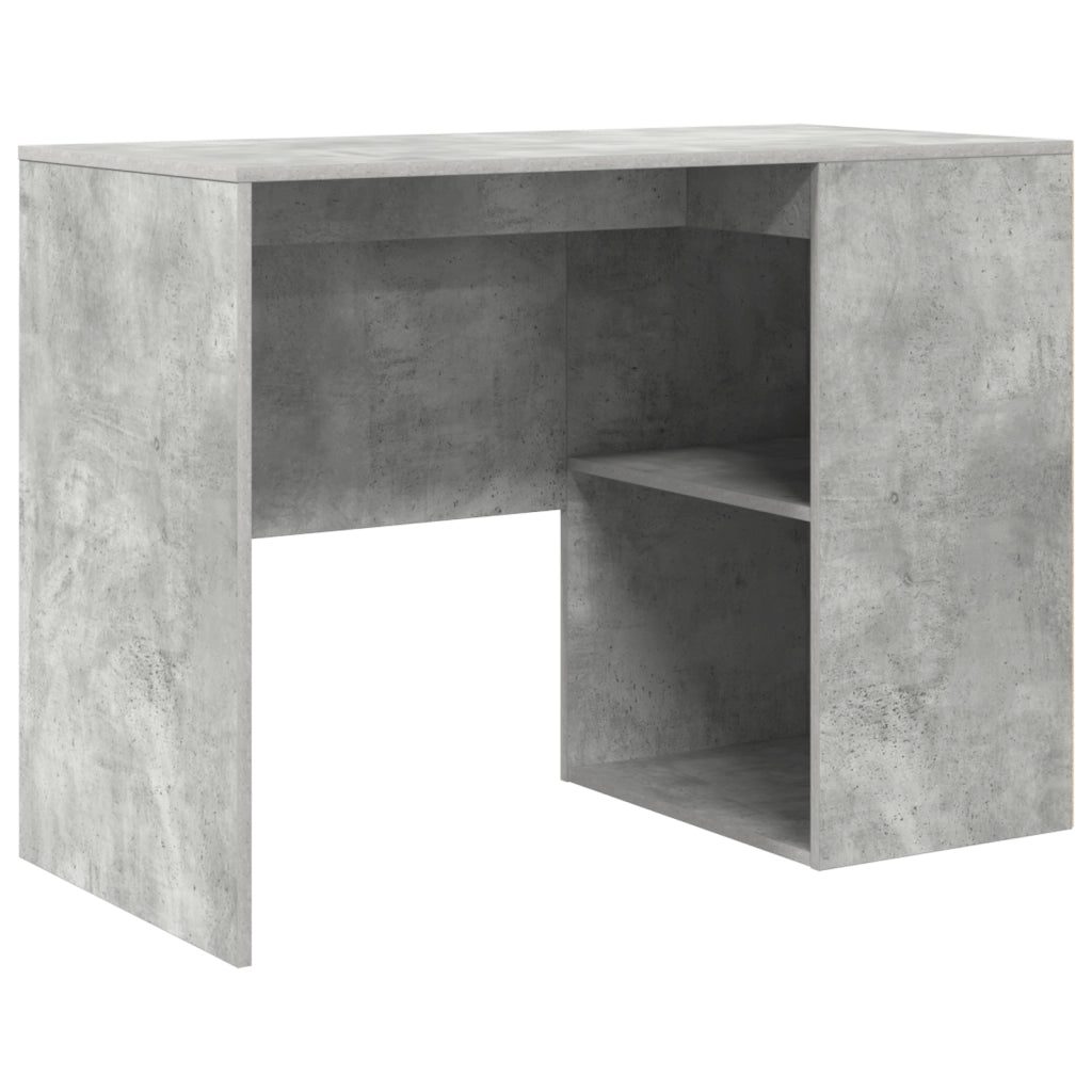 Scrivania Angolare Grigio Cemento 102x88x75 cm Legno ingegnerizzato