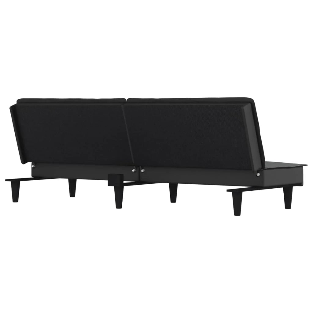 Divano letto 200 x 89 x 70 cm tessuto grigio scuro 02_0020410
