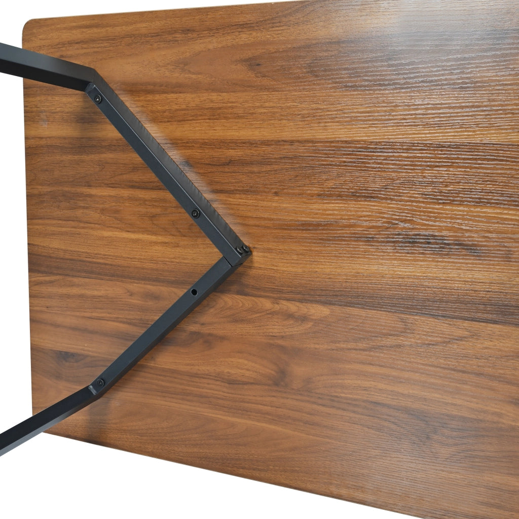 Set da pranzo 5 pezzi con tavolo MDF e 4 sedie in velluto