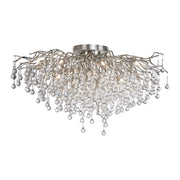 Plafoniera ICICLE in vetro grigio 14xG9 Paul Neuhaus