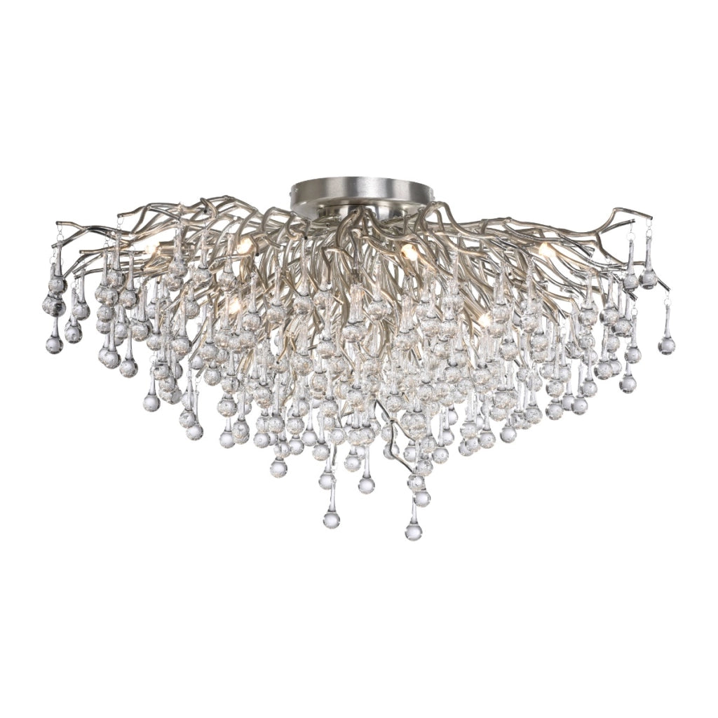 Plafoniera ICICLE in vetro grigio 14xG9 Paul Neuhaus