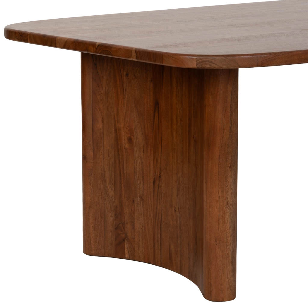 Tavolo da pranzo in legno marrone 240x128x77h cm