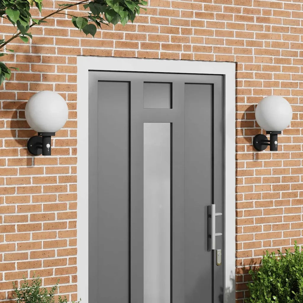Lampada da Parete Esterna 2 pz Nero 28 x 25 x 38 cm CFW2397932