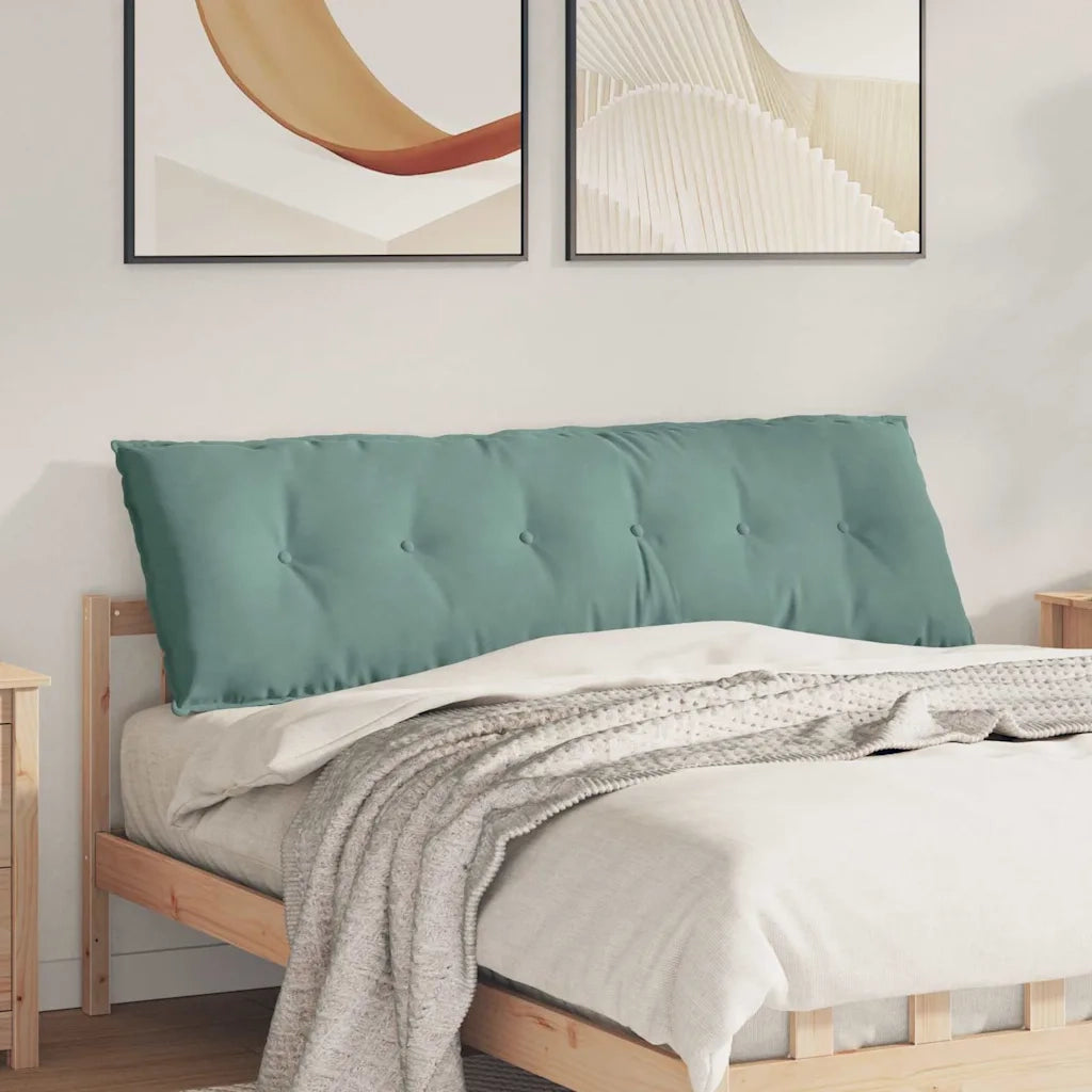 Cuscino per Schiena Verde Mare 160 x 50 cm Tessuto in Cords 42014900