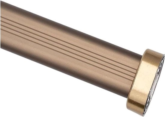 Supporto per abbigliamento ovale da 70 cm in lega di alluminio marrone - supporto per armadio con opzioni nera, oro e argento