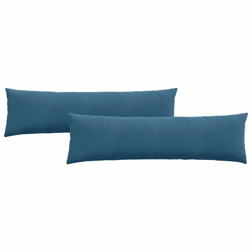 Cuscini da Divano 2 pcs Blu 145 x 40 cm Tessuto in Cords
