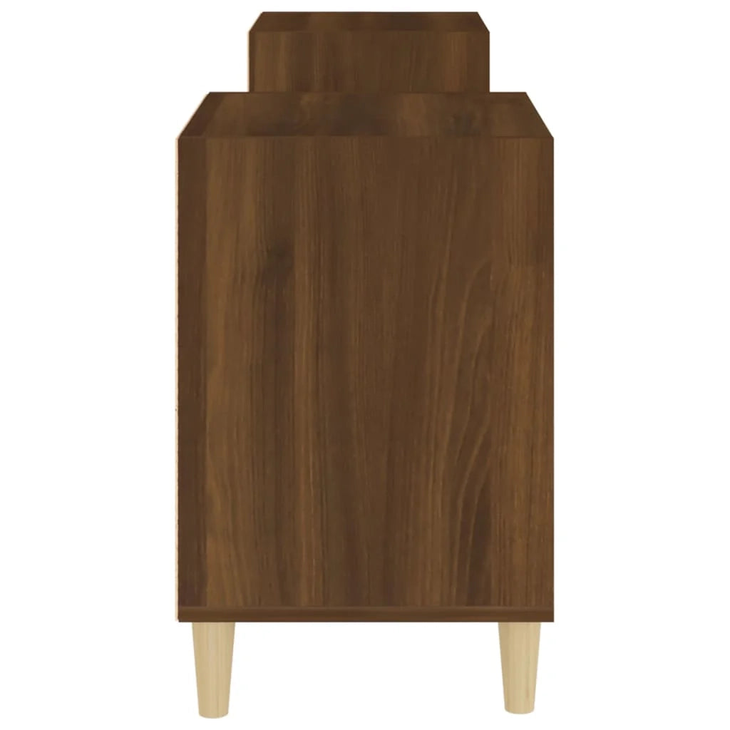 Mobile TV multimediale scaffale TV credenza mobile TV sala da pranzo soggiorno camera da letto rovere 160 x 35 x 55 cm legno ingegnerizzato marrone 02_0027190
