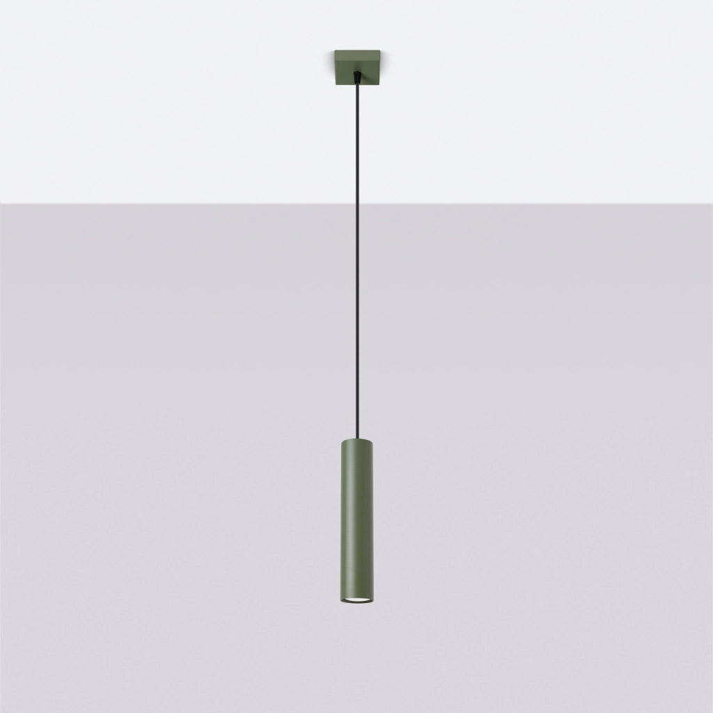 Lampada a sospensione LAGOS 1 verde oliva