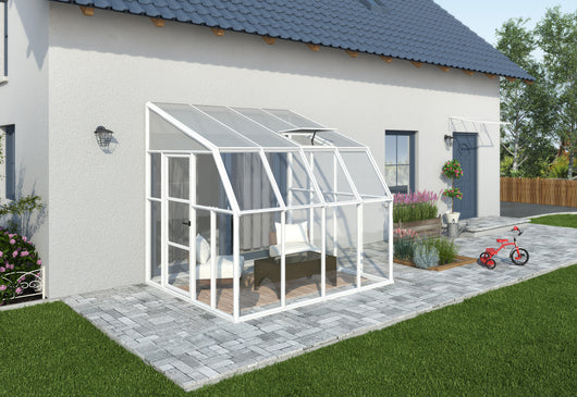 Veranda in Policarbonato Sun Room 2.7X2.7 m Bianco